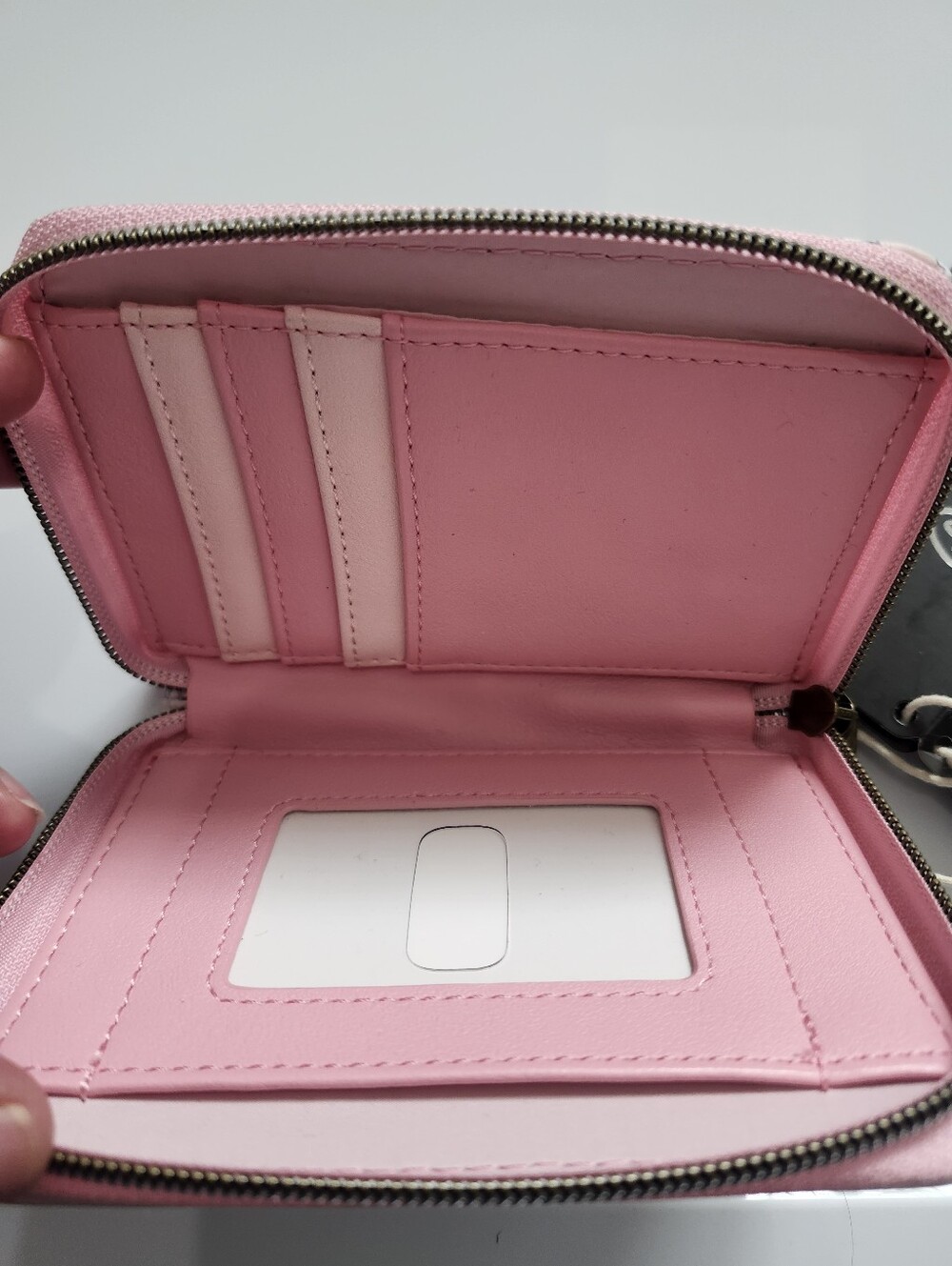 Loungefly Disney Marie Pink Bow Zip Wallet - Picture 3 of 6